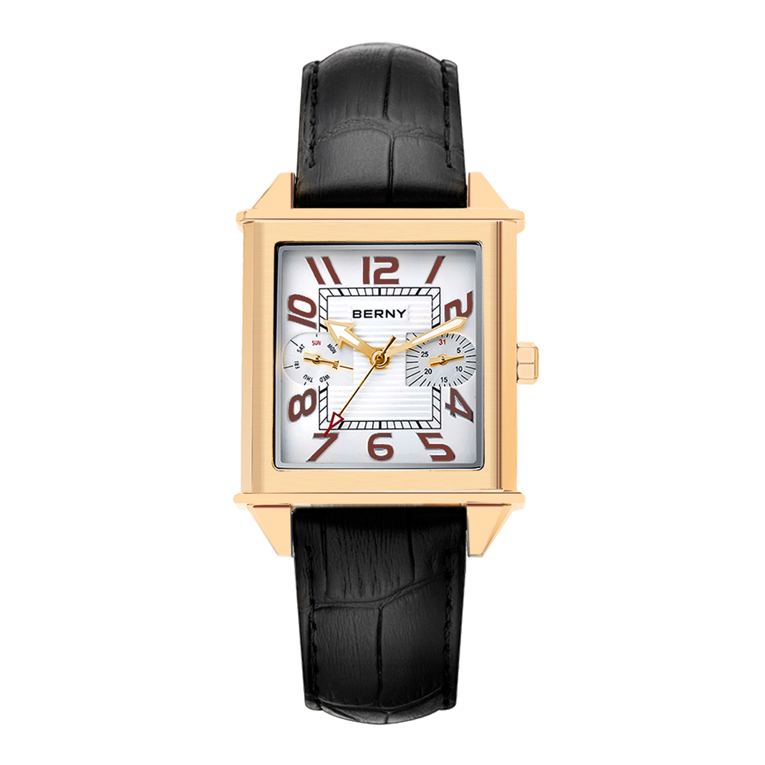 BERNY 6P25 Quartz Watch for Me - Cartier Watch Tank review and price
