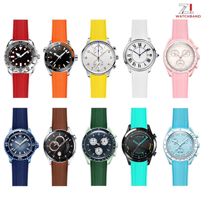 Fluoro Rubber Strap 19mm 20mm  - Rubber Strap Diver review and price