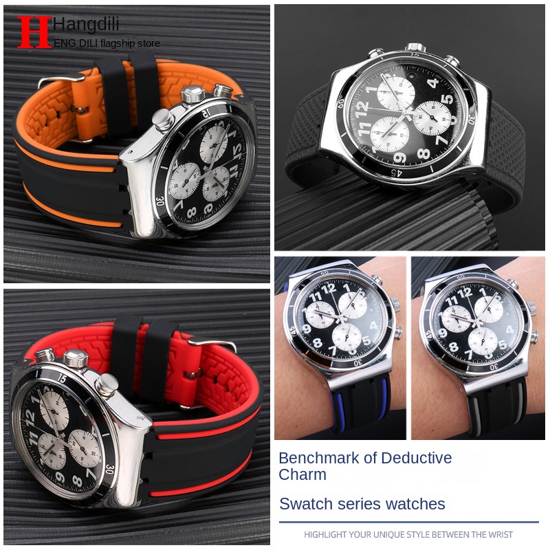For Swatch Watch Strap YVS400  - Rubber Strap Diver review and price